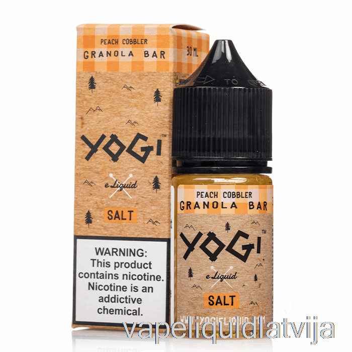 Persiku Kurpnieks Granola Batoniņš - Yogi Salts E-šķidrums - 30ml 35mg Vape šķidrums